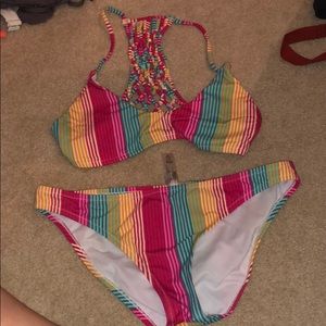 Striped swimsuit